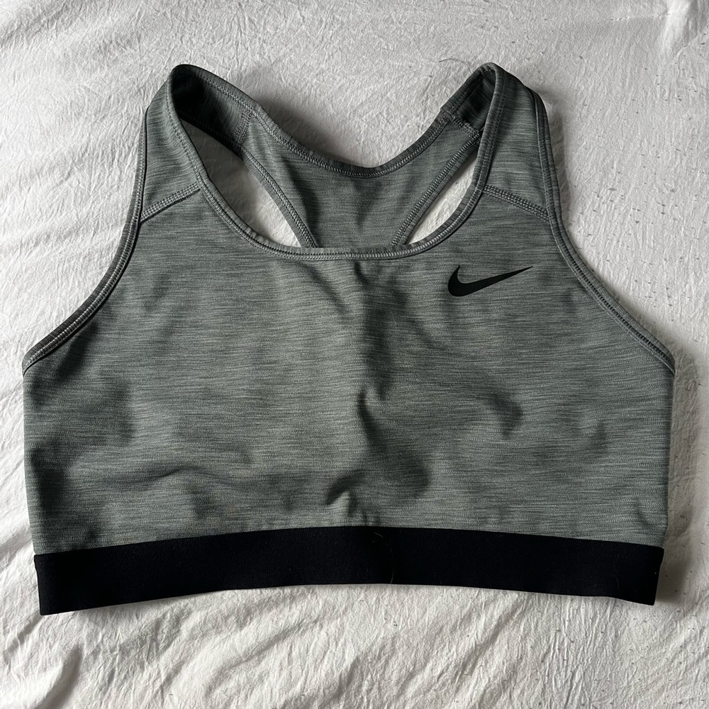 Nike gray sports bra